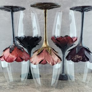 Rose Petals Wine Glass (Large)