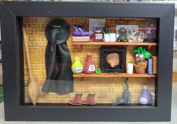 Custom Order  Mrs Watson Witchy Shadowbox x 2 - Image 2